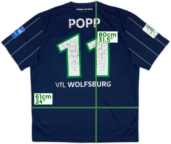 2016-17 Wolfsburg Third Shirt Popp #11 - 5/10 - (XL)