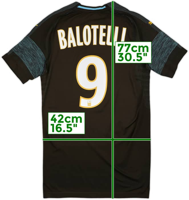 2018-19 Olympique Marseille Away Shirt Balotelli #9 - 10/10 - (M)