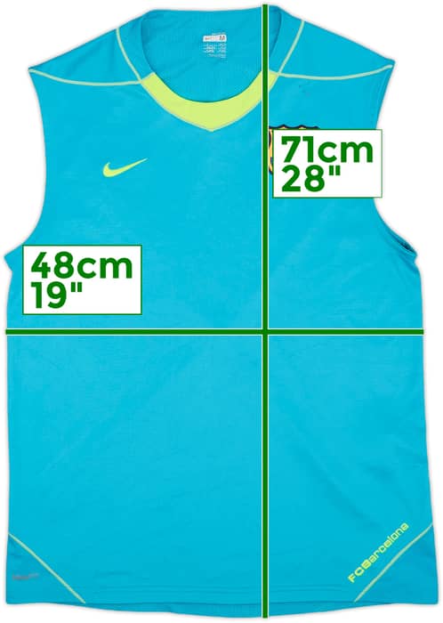 2007-08 Barcelona Nike Training Vest Ronaldinho #10 - 8/10 - (M)