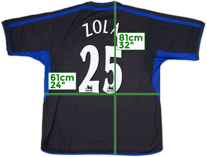2002-04 Chelsea Away Shirt Zola #25 - 10/10 - (XXL)