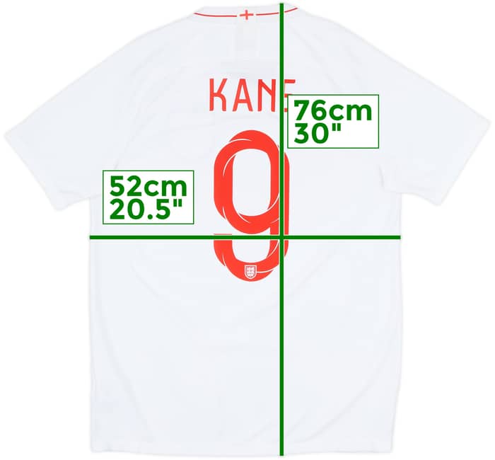 2018-19 England Home Shirt Kane #9 - 5/10 - (L)