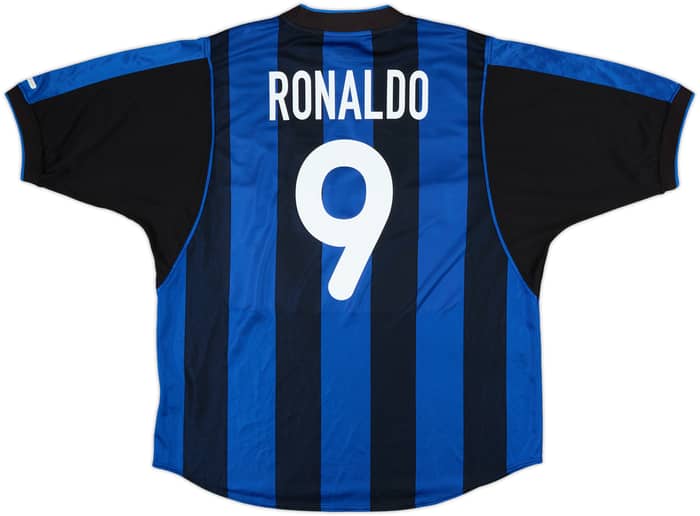 2000-01 Inter Milan Home Shirt Ronaldo #9 - 6/10 - (XL)