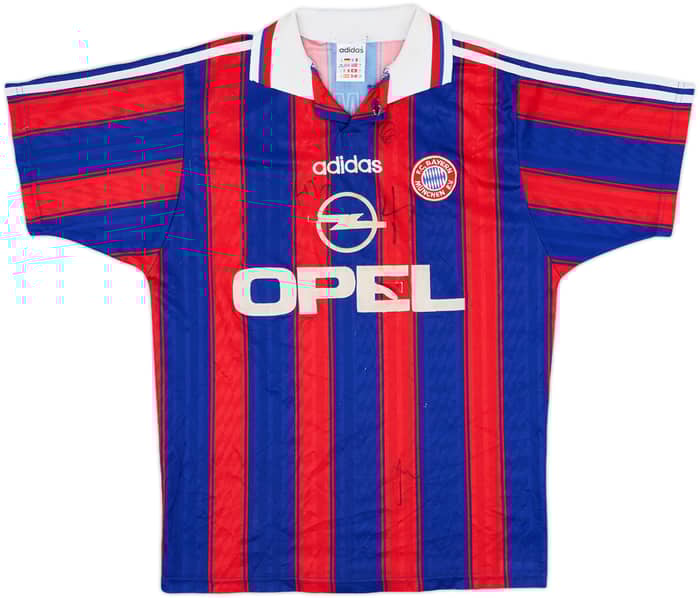 1995-97 Bayern Munich Signed Home Shirt - 4/10 - (S)