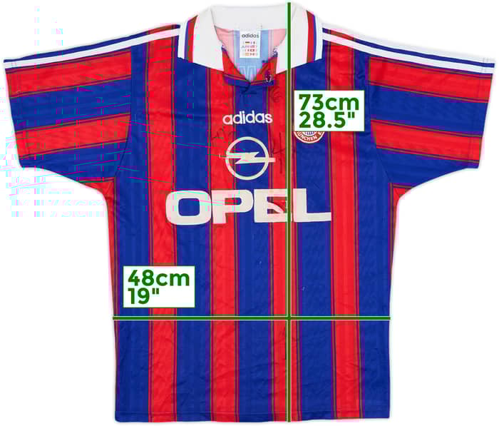 1995-97 Bayern Munich Signed Home Shirt - 4/10 - (S)