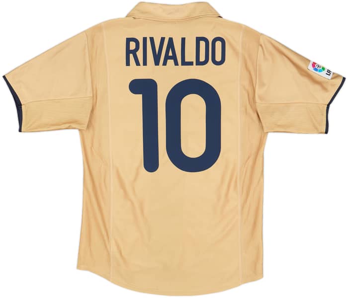 2001-03 Barcelona Away Shirt Rivaldo #10 - 8/10 - (M)