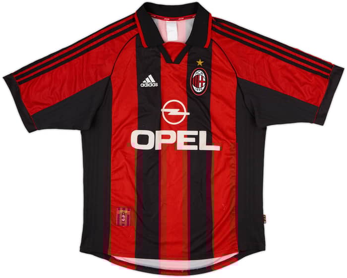 1998-00 AC Milan Home Shirt Maldini #3 - 5/10 - (L)