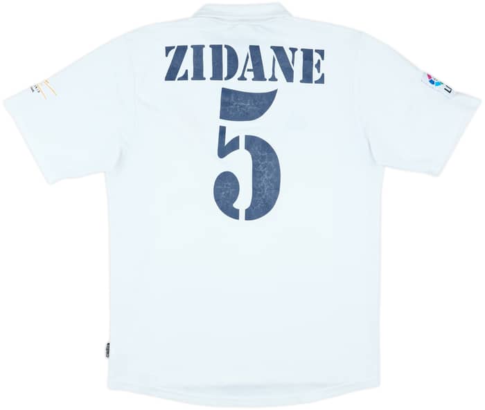 2001 Real Madrid Home Shirt Zidane #5 - 6/10 - (M)