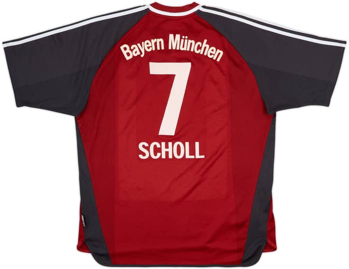 2001-02 Bayern Munich Home Shirt Scholl #7 - 8/10 - (XL)