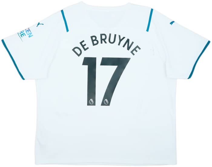 2021-22 Manchester City Away Shirt De Bruyne #17 - 7/10 - (XXL)