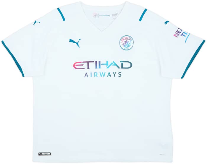 2021-22 Manchester City Away Shirt De Bruyne #17 - 7/10 - (XXL)