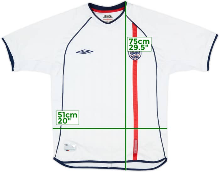 2001-03 England Home Shirt - 5/10 - (M)