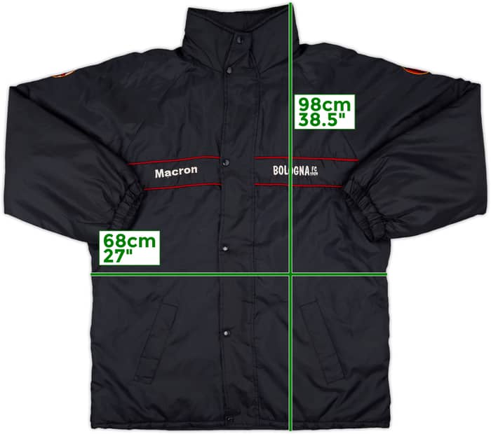 2002-03 Bologna Macron Padded Bench Coat - 5/10 - (L)