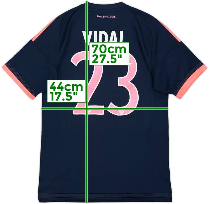 2015-16 Bayern Munich Third Shirt Vidal #23 - 5/10 - (S)