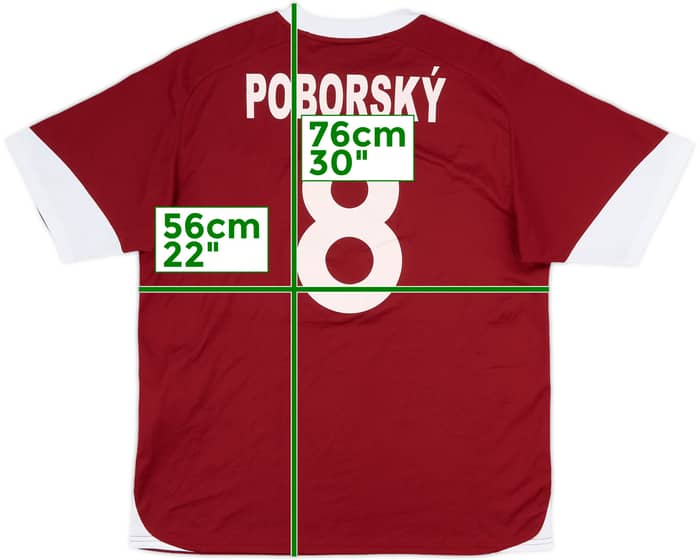 2005-06 Sparta Prague Home Shirt Poborsky #8 - 8/10 - (L)