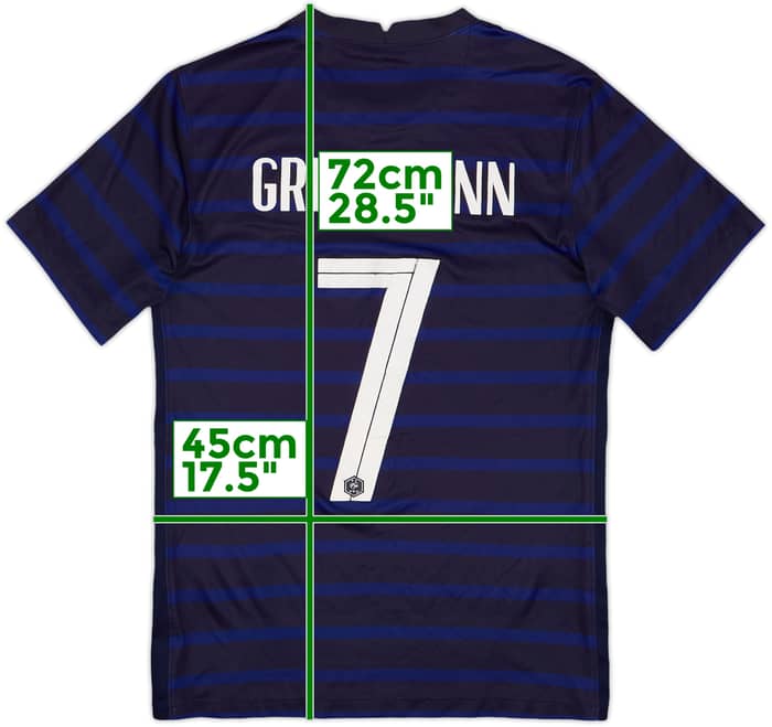 2020-21 France Home Shirt Griezmann #7 - 6/10 - (S)