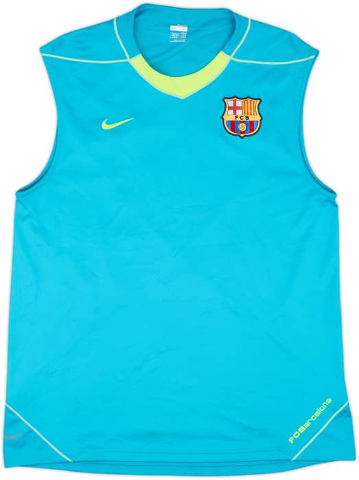 2007-08 Barcelona Nike Training Vest Ronaldinho #10 - 7/10 - (L)