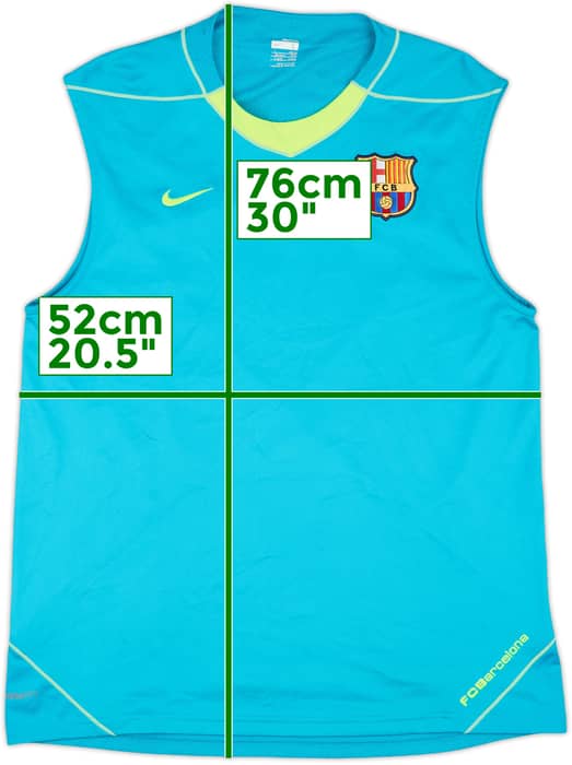 2007-08 Barcelona Nike Training Vest Ronaldinho #10 - 7/10 - (L)