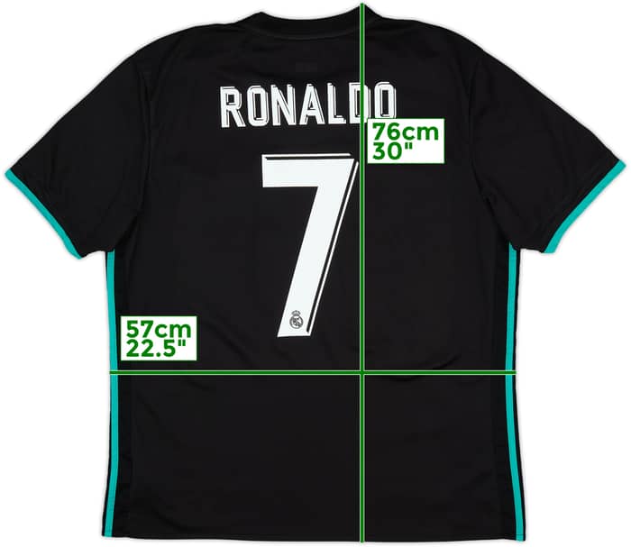 2017-18 Real Madrid Away Shirt Ronaldo #7 - 9/10 - (XL)