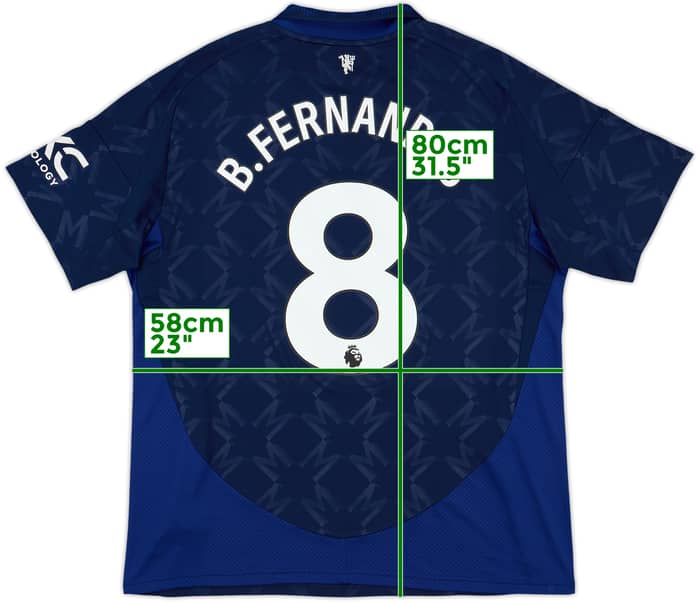2024-25 Manchester United Away Shirt B.Fernandes #8 - 10/10 - (XL)