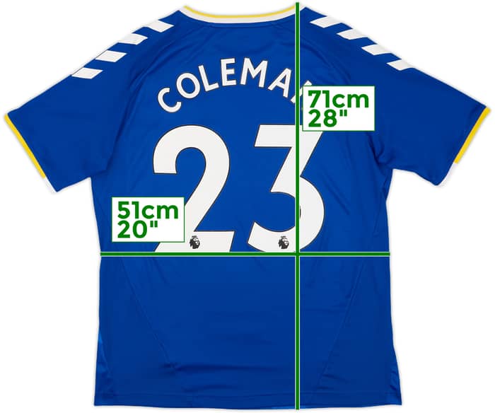 2021-22 Everton Home Shirt Coleman #23 - 8/10 - (L)