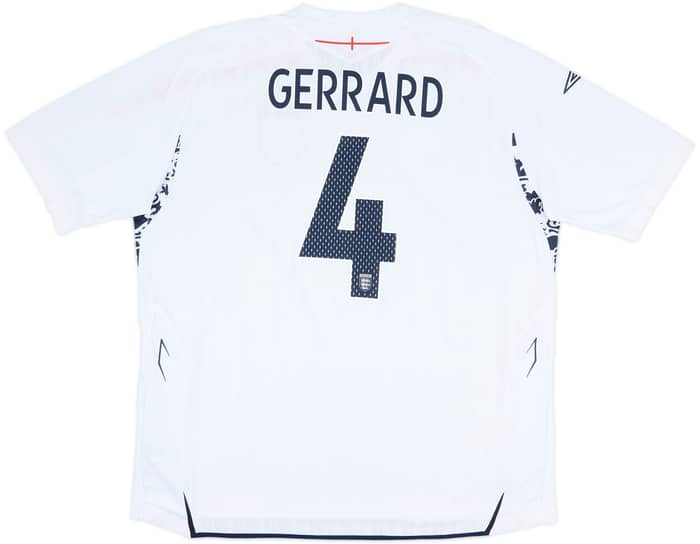 2007-09 England Home Shirt Gerrard #4 - 10/10 - (3XL)
