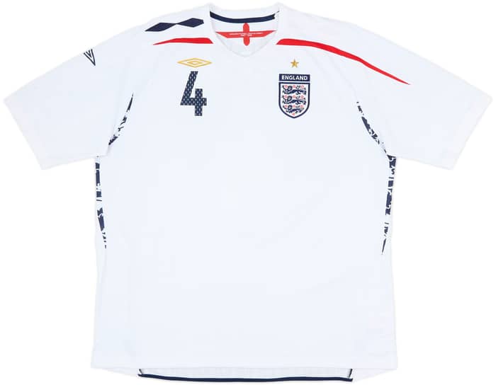 2007-09 England Home Shirt Gerrard #4 - 10/10 - (3XL)