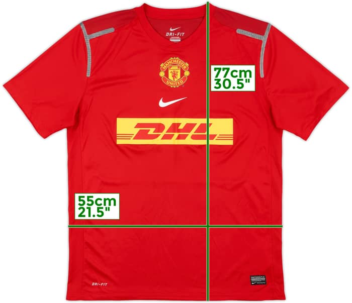 2012-13 Manchester United Player Issue Nike Training Shirt - 8/10 - (L)