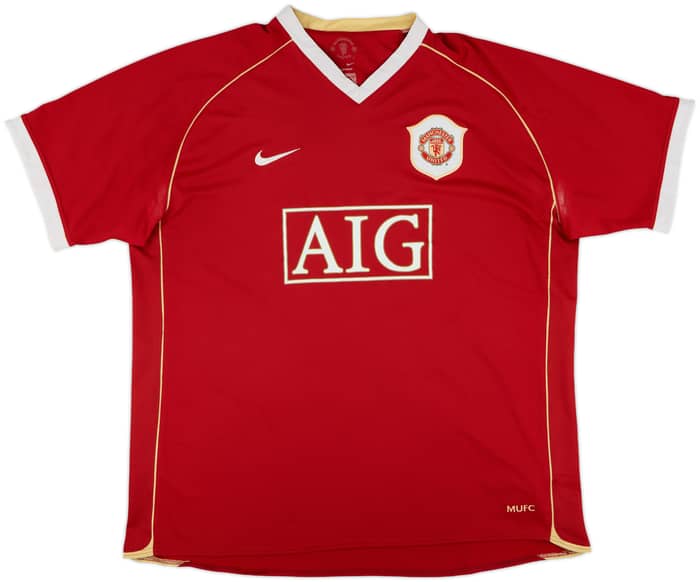 2006-07 Manchester United Home Shirt Solskjaer #20 - 4/10 - (XXL)
