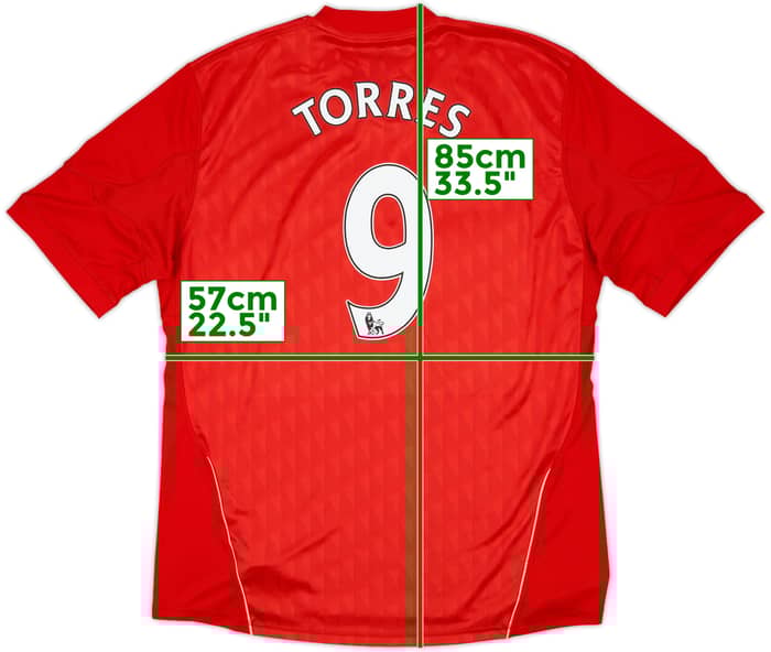 2010-12 Liverpool Home Shirt Torres #9 - 5/10 - (XL)