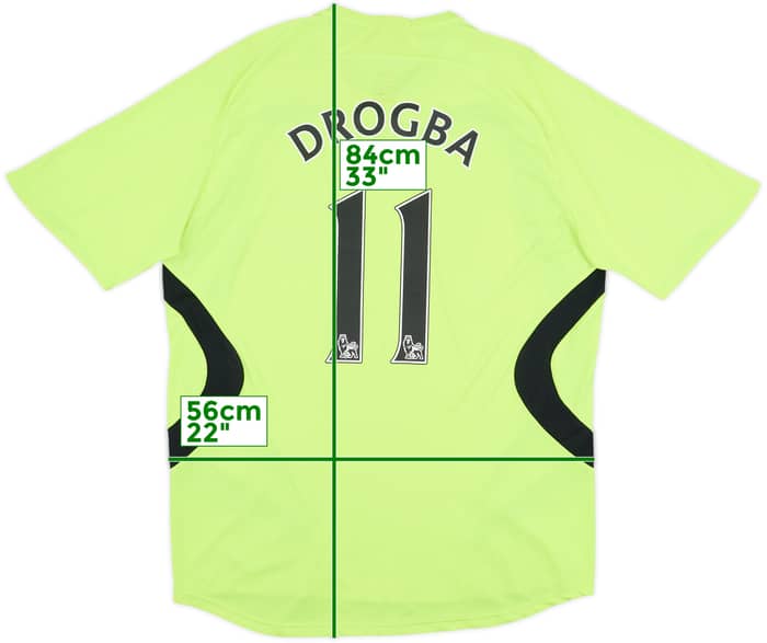 2007-08 Chelsea Away Shirt Drogba #11 - 7/10 - (L)
