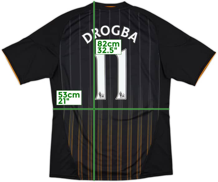 2010-11 Chelsea Away Shirt Drogba #11 - 8/10 - (L)