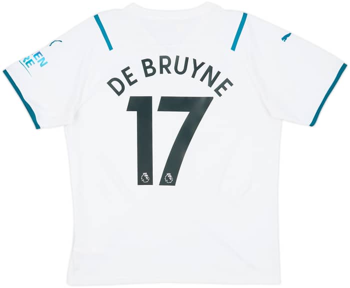 2021-22 Manchester City Away Shirt De Bruyne #17 - 9/10 - (L)