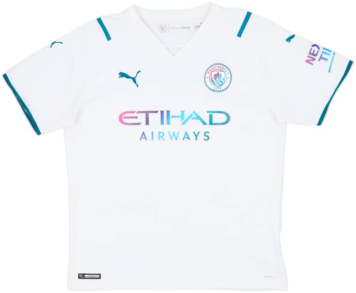 2021-22 Manchester City Away Shirt De Bruyne #17 - 9/10 - (L)