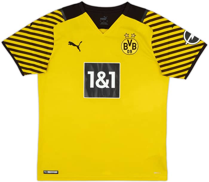 2021-22 Borussia Dortmund Home Shirt Haaland #9 - 6/10 - (M)