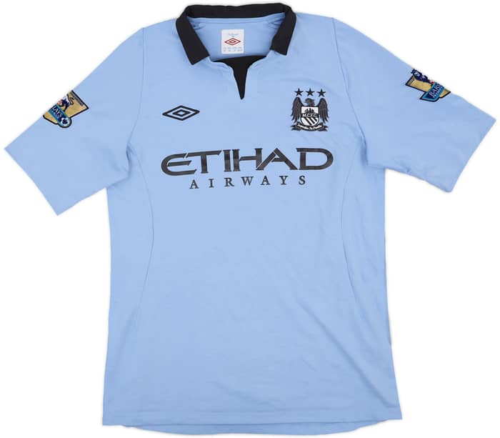 2012-13 Manchester City Home Shirt Silva #21 - 7/10 - (M)