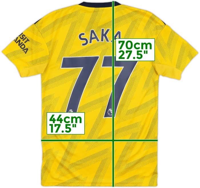 2019-20 Arsenal Away Shirt Saka #77 - 10/10 - (XS)