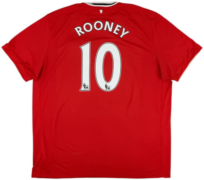 2011-12 Manchester United Home Shirt Rooney #10 - 8/10 - (3XL)