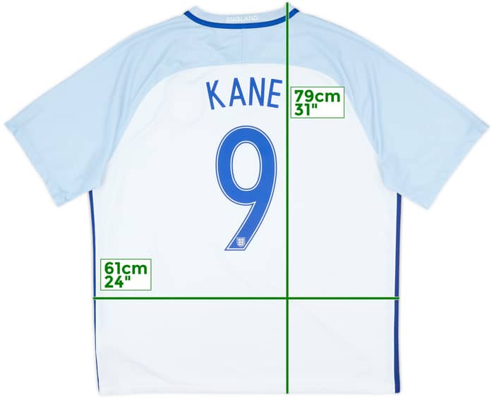 2016-17 England Home Shirt Kane #9 - 6/10 - (XXL)