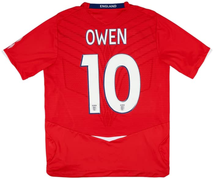 2008-10 England Away Shirt Owen #10 - 8/10 - (M)