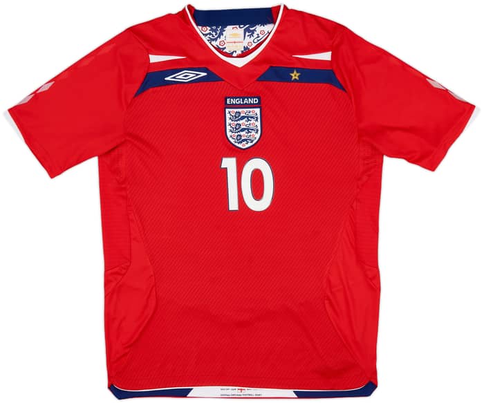 2008-10 England Away Shirt Owen #10 - 8/10 - (M)