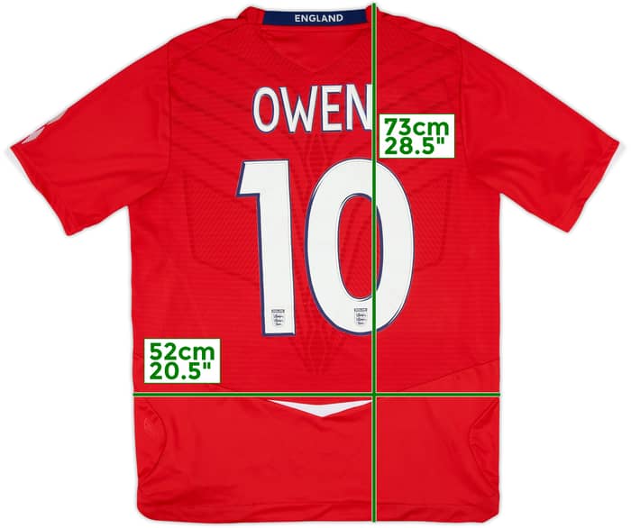 2008-10 England Away Shirt Owen #10 - 8/10 - (M)