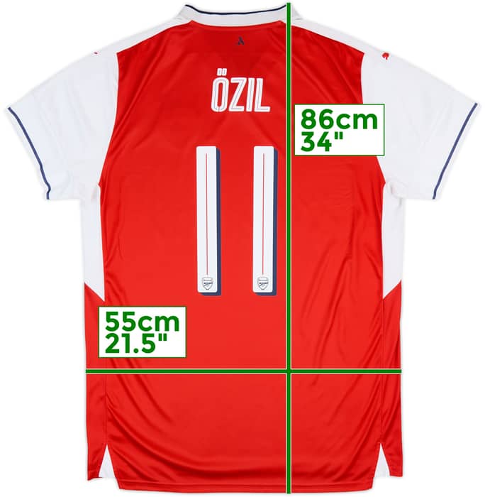 2016-17 Arsenal Home Shirt Ozil #11 - 8/10 - (XL)