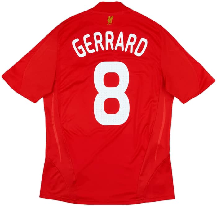 2008-10 Liverpool Home Shirt Gerrard #8 - 6/10 - (M)