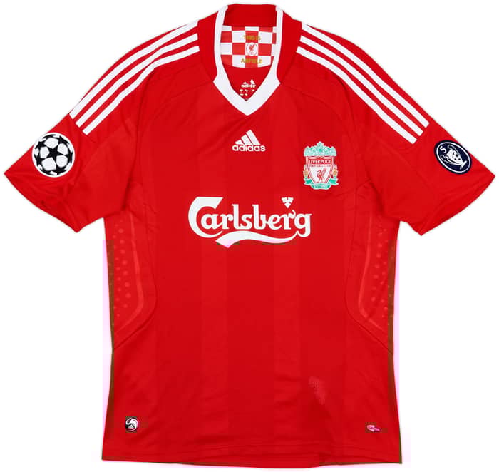 2008-10 Liverpool Home Shirt Gerrard #8 - 6/10 - (M)