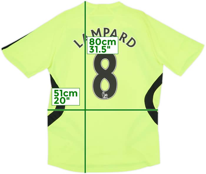 2007-08 Chelsea Away Shirt Lampard #8 - 8/10 - (M)