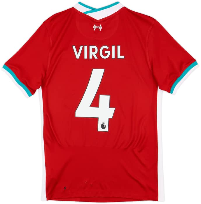 2020-21 Liverpool Home Shirt Virgil #4 - 5/10 - (S)