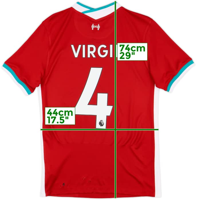 2020-21 Liverpool Home Shirt Virgil #4 - 5/10 - (S)