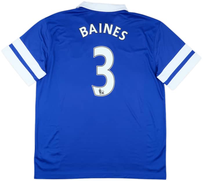 2013-14 Everton Home Shirt Baines #3 - 9/10 - (XL)