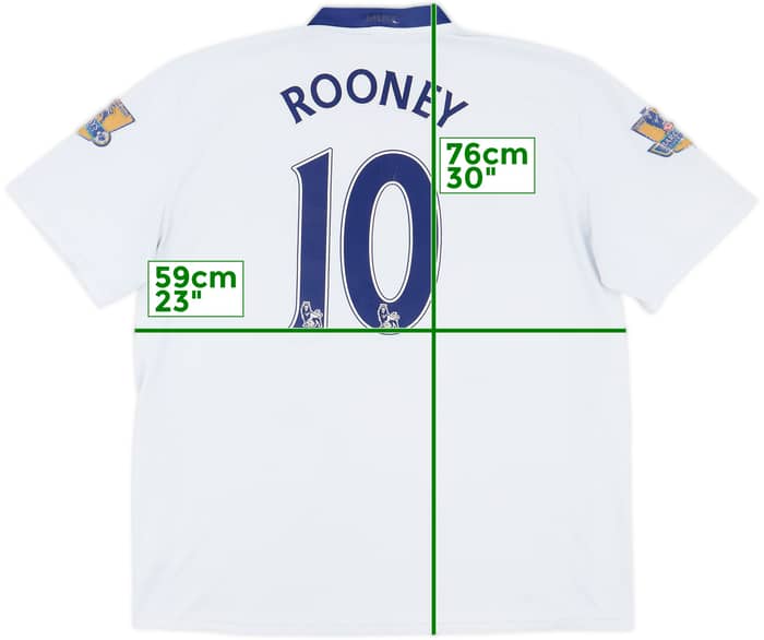 2008-10 Manchester United Away Shirt Rooney #10 - 5/10 - (XL)