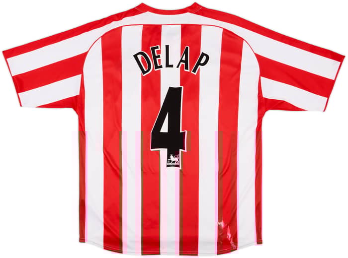 2005-07 Sunderland Home Shirt Delap #4 - 4/10 - (L)